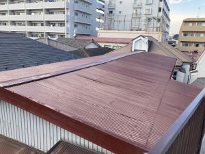 大田区にて屋根塗装　完工